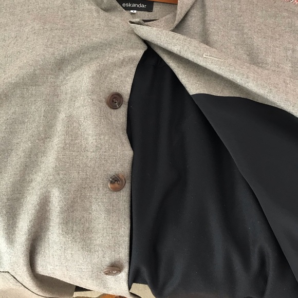 Eskandar cashmere&silk jacket wool&cashmere.skirt - Picture 4 of 11